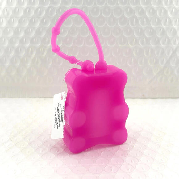 Bath Body Works PINK Jelly GUMMY BEAR - Hand Sanitizer Holder New With Tags - Picture 4 of 4